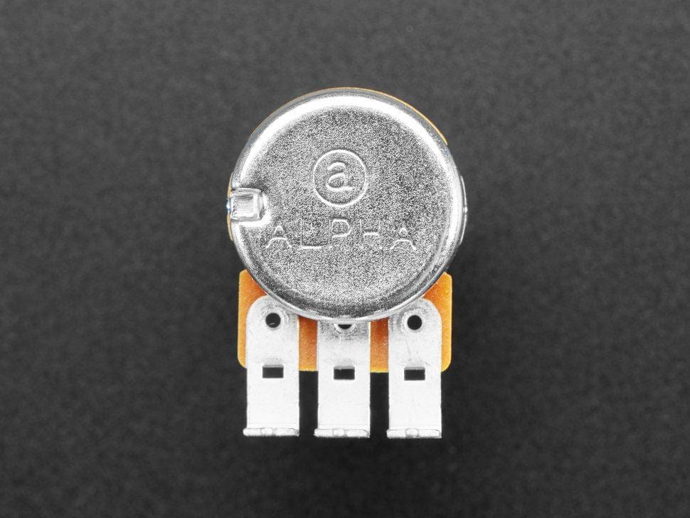 Alpha Single-Gang 16mm Right-angle PC Mount - 100K Reverse Audio (RV16AF-41-15R1-C100K-30H4) by Alpha - The Pi Hut