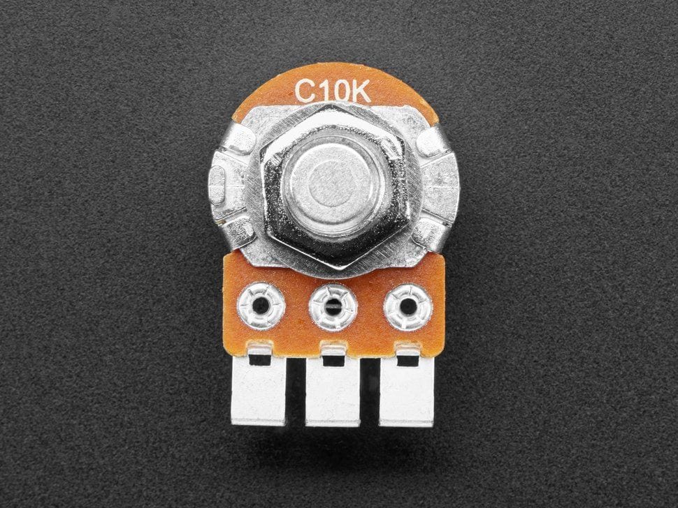 Alpha Single-Gang 16mm Right-angle PC Mount - 10K Reverse Audio (RV16AF-41-15R1-C10K-30H4) by Alpha - The Pi Hut