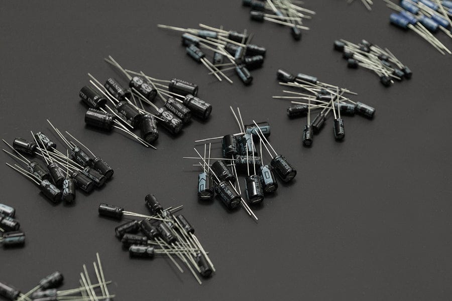 Aluminium Electrolytic Capacitor Pack - 120 Pieces by DFRobot - The Pi Hut