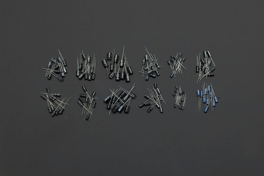Aluminium Electrolytic Capacitor Pack - 120 Pieces by DFRobot - The Pi Hut