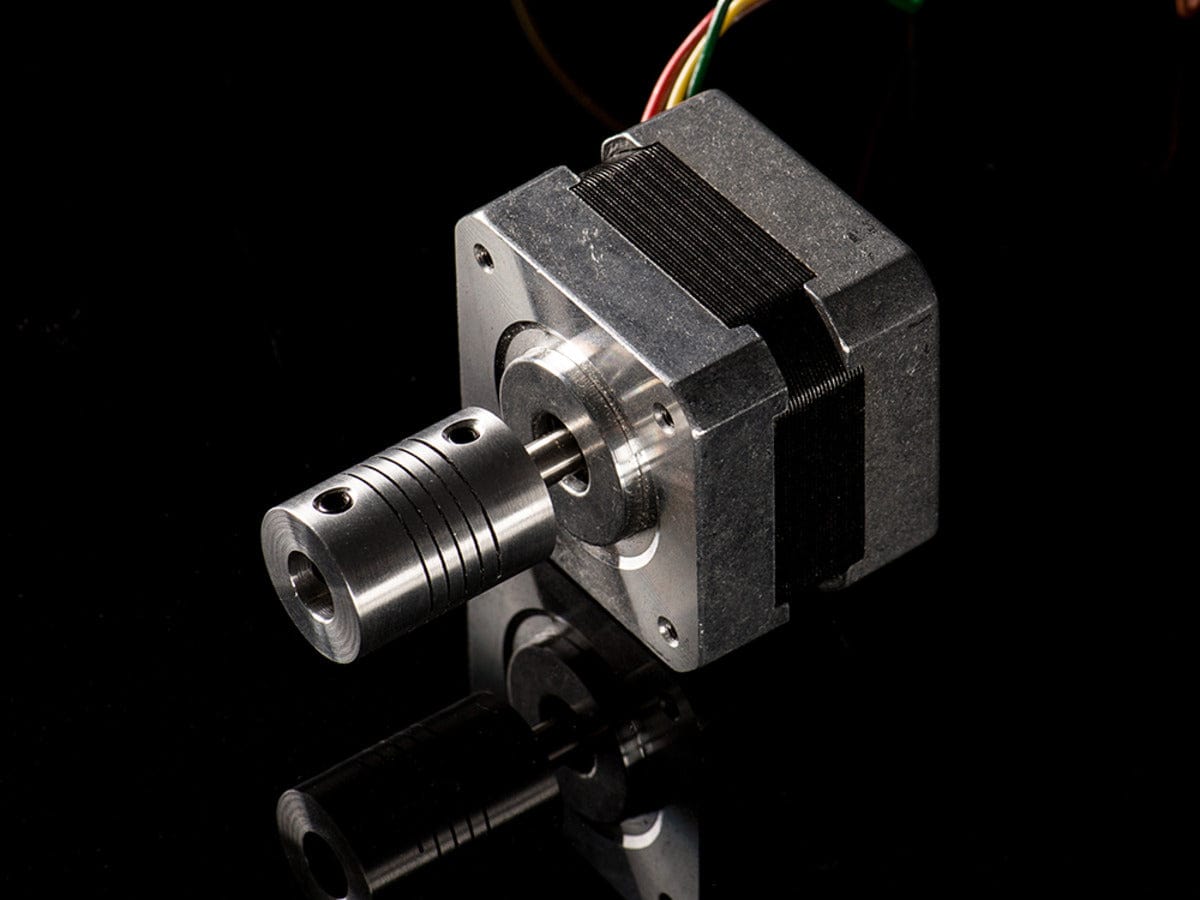 Aluminum Flex Shaft Coupler - 5mm to 8mm by The Pi Hut - The Pi Hut