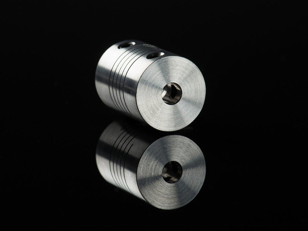 Aluminum Flex Shaft Coupler - 5mm to 8mm by The Pi Hut - The Pi Hut