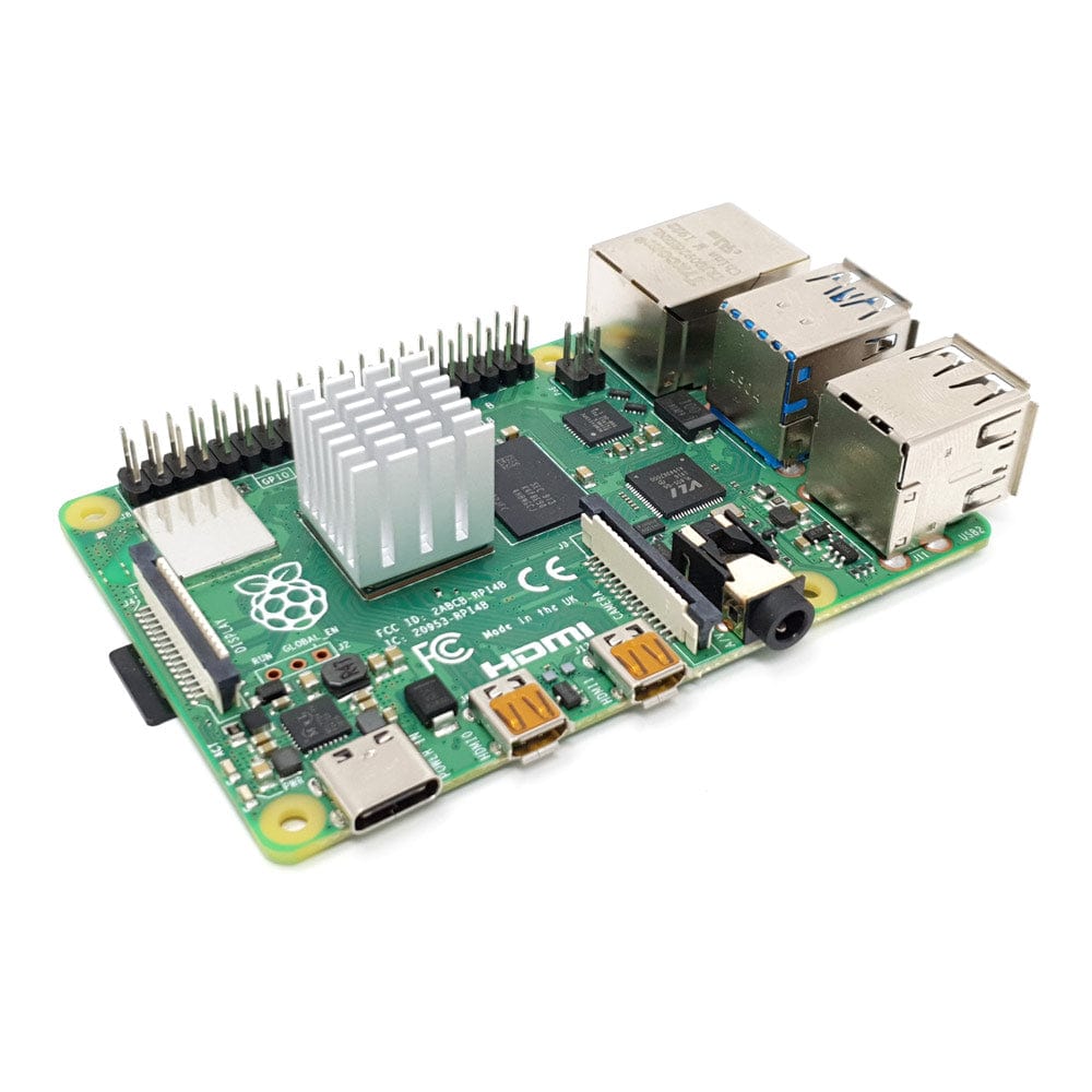 Aluminum Heat Sink for Raspberry Pi 3 or 4 - 15 x 15 x 15mm by The Pi Hut - The Pi Hut