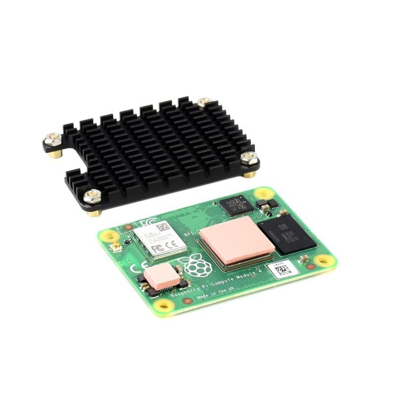 Aluminum Heatsink for Raspberry Pi Compute Module 4 (CM4) by Waveshare - The Pi Hut