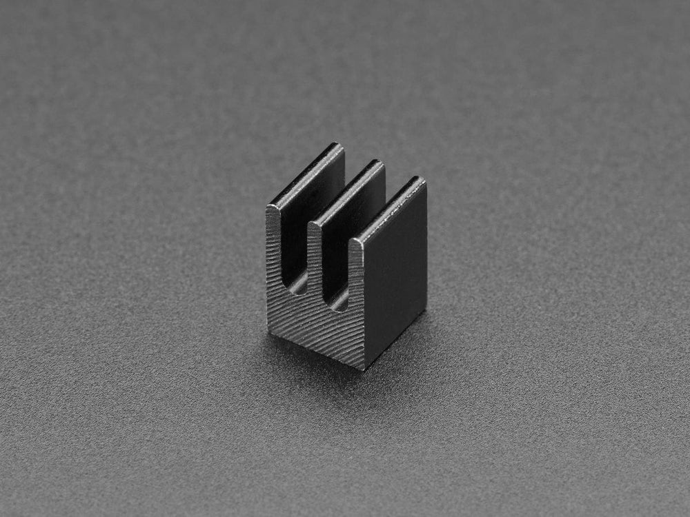 Aluminum SMT Heat Sink - 0.26"x0.26" square - 0.39" tall by The Pi Hut - The Pi Hut