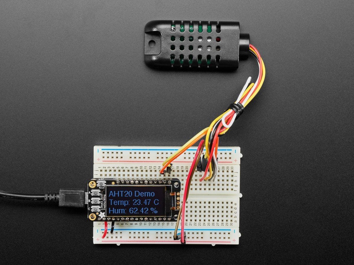 AM2301B - Wired Enclosed AHT20 - Temperature and Humidity Sensor by The Pi Hut - The Pi Hut