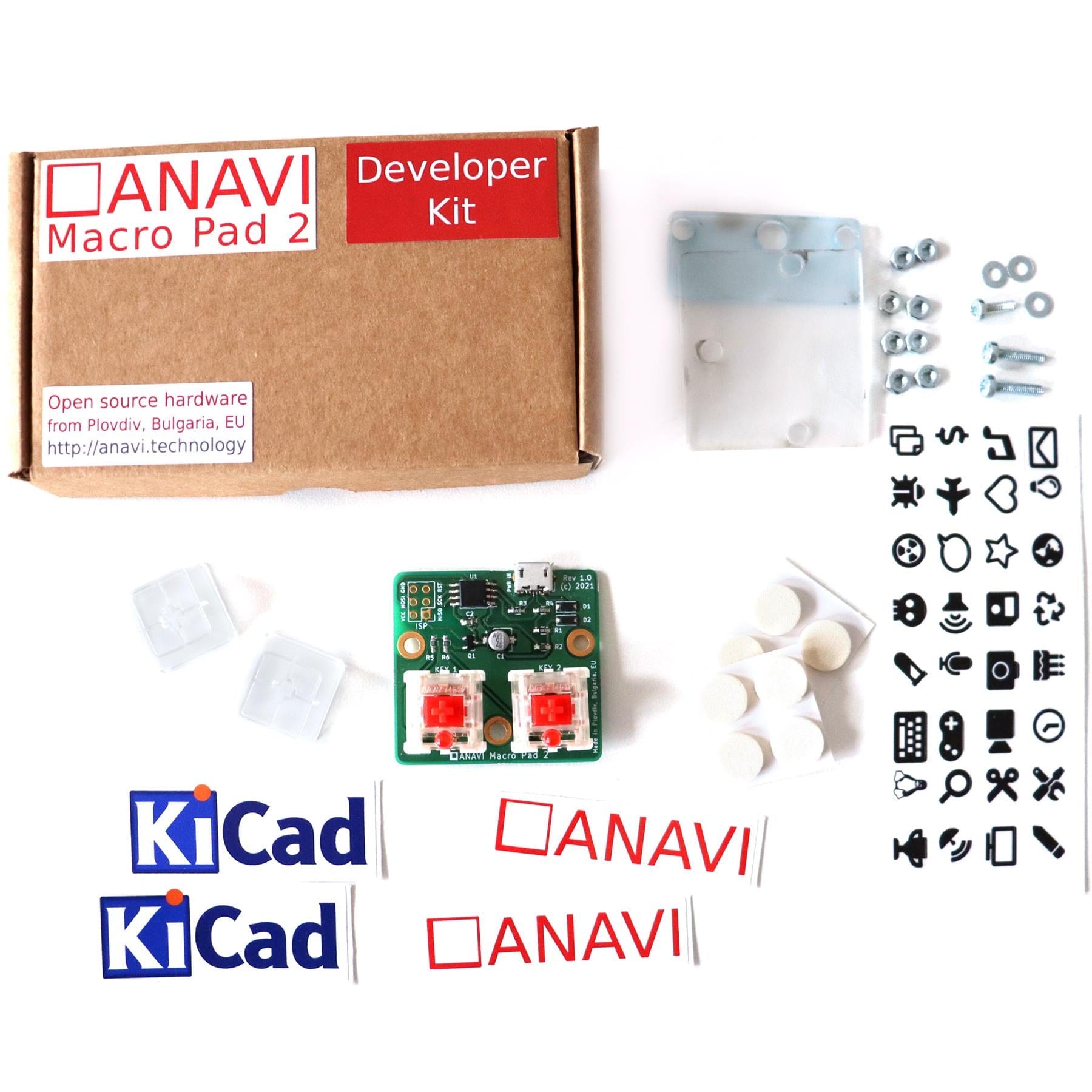 Anavi Macro Pad 2 - Developer Kit by Anavi Technology - The Pi Hut