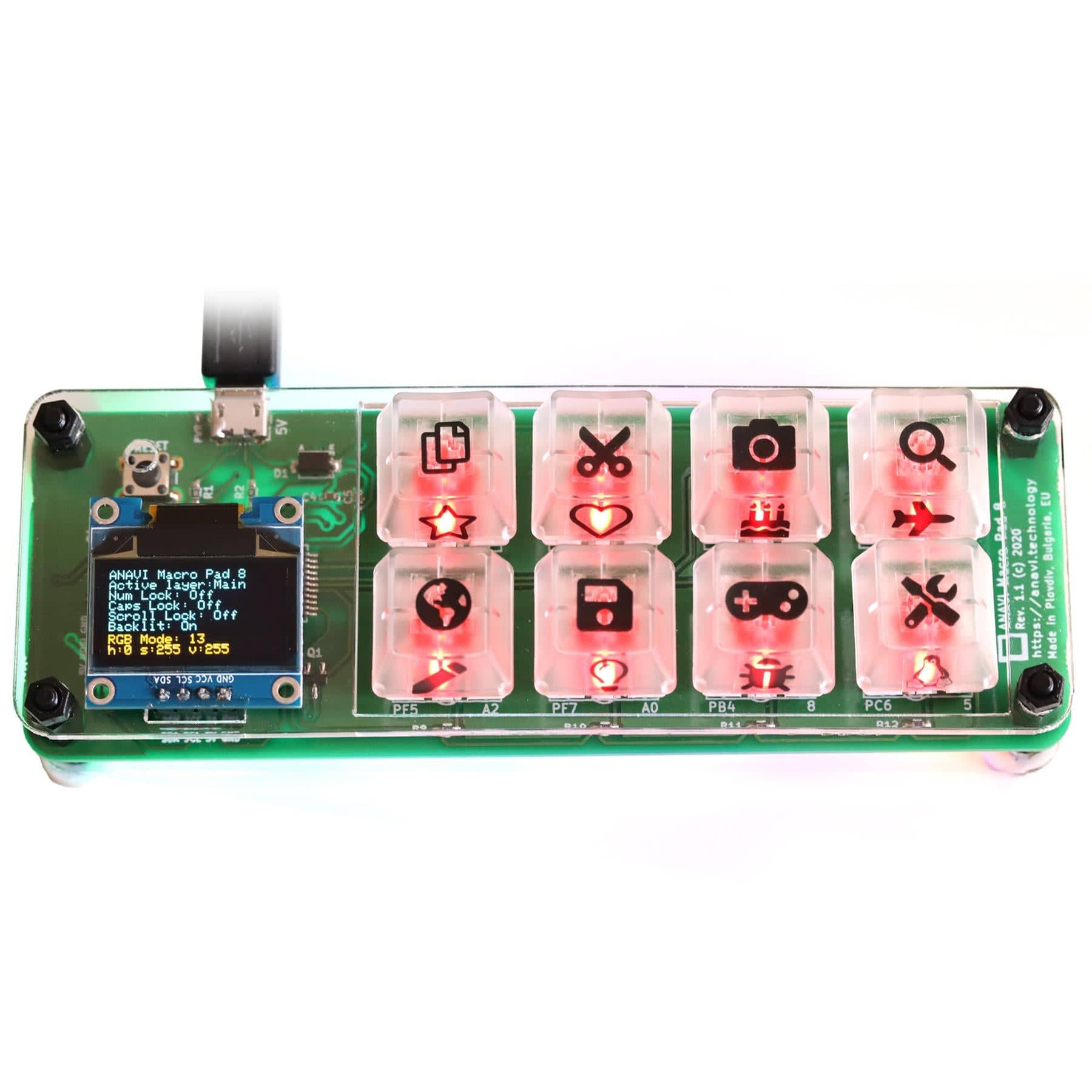 Anavi Macro Pad 8 Kit by Anavi Technology - The Pi Hut