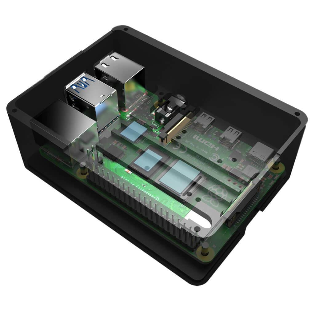 Anidees PRO Raspberry Pi 4 Case - Black by Anidees - The Pi Hut
