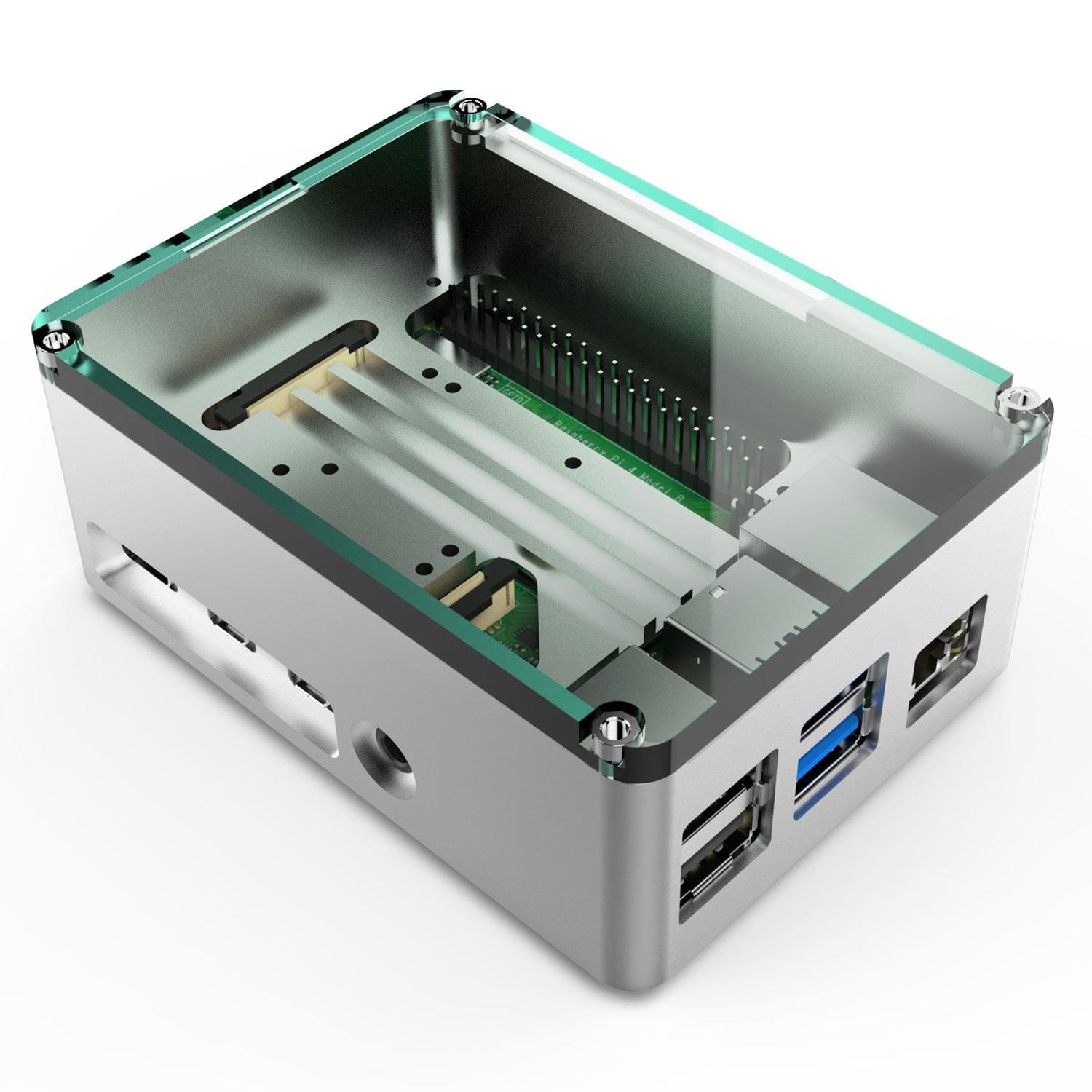Anidees PRO Raspberry Pi 4 Case - Silver by Anidees - The Pi Hut