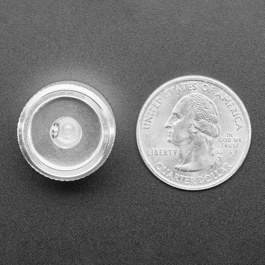 Anodized Aluminium Machined Knob - Silver - 20mm Diameter by The Pi Hut - The Pi Hut