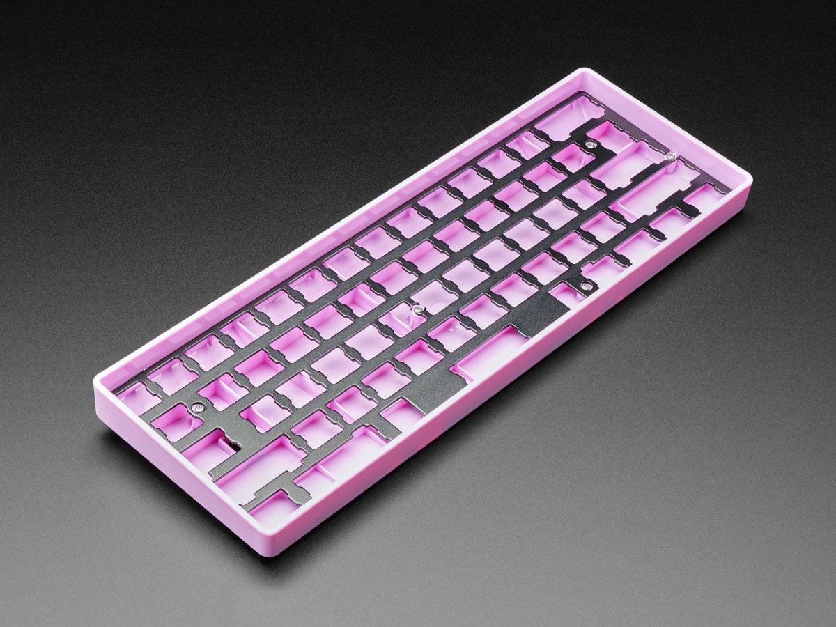 Anodized Black Aluminum Metal Keyboard Plate for GH60 Cases by The Pi Hut - The Pi Hut