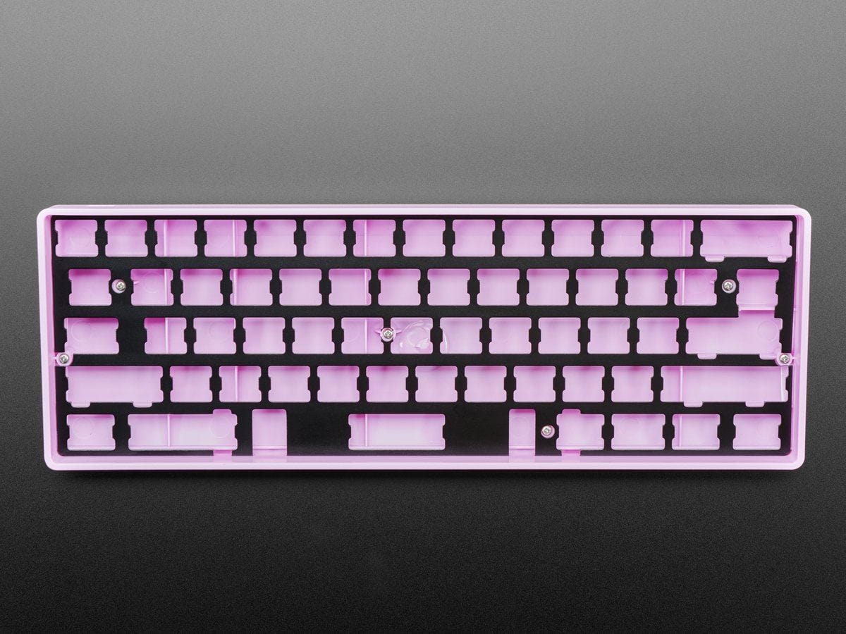 Anodized Black Aluminum Metal Keyboard Plate for GH60 Cases by The Pi Hut - The Pi Hut