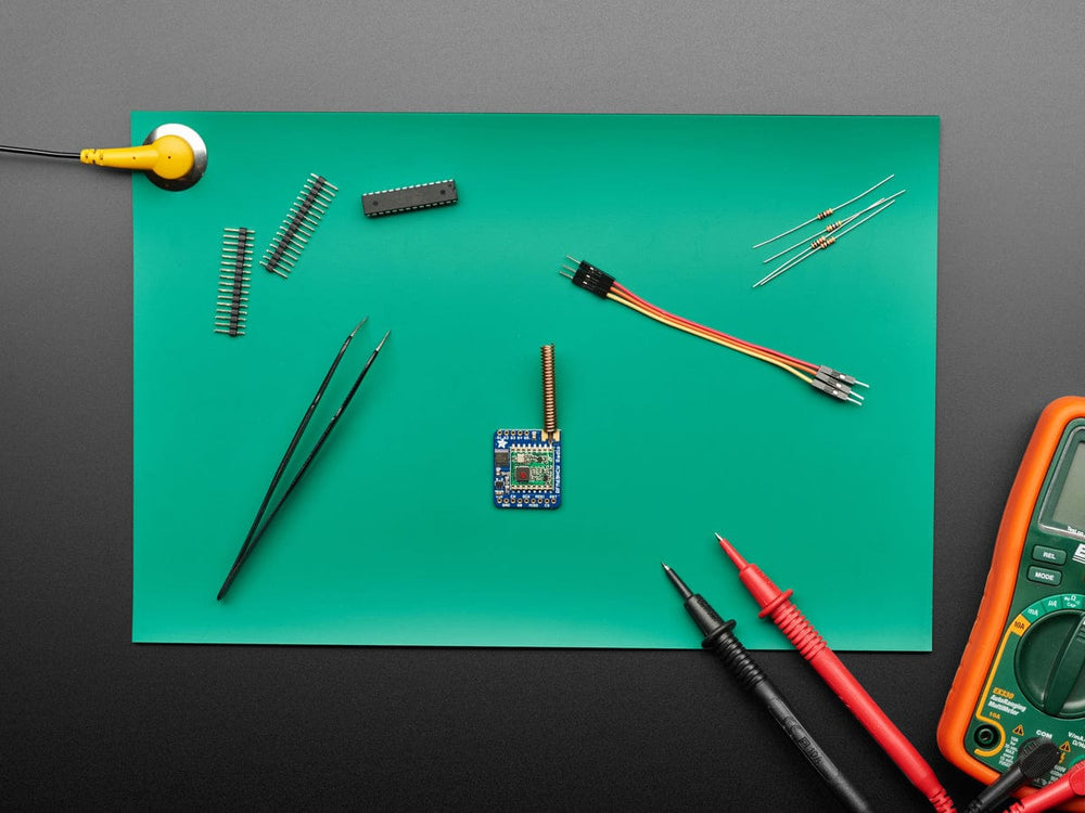 Anti-Static ESD Rework Mat with Grounding Clip - A4 Size (20cm x 30cm) by The Pi Hut - The Pi Hut