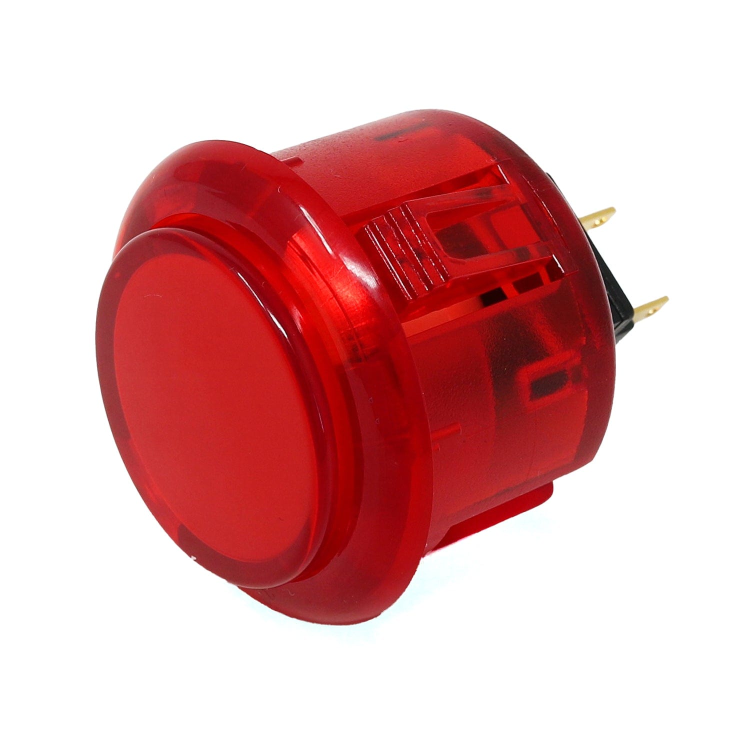 Arcade Button - 30mm Translucent Red by The Pi Hut - The Pi Hut