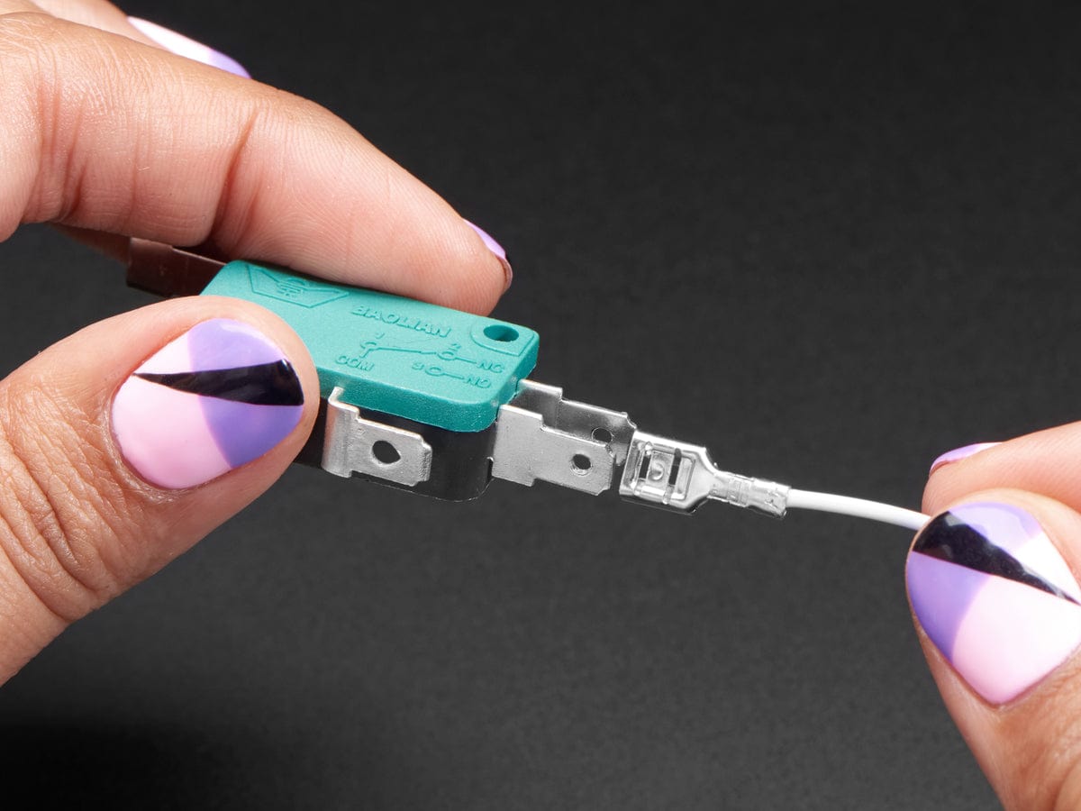 Arcade Button and Switch Quick-Connect Wires - 4.8mm/0.187" (10-pack) by The Pi Hut - The Pi Hut