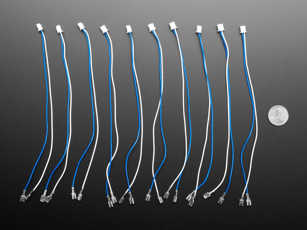 Arcade Button and Switch Quick-Connect Wires - 4.8mm/0.187" (10-pack) by The Pi Hut - The Pi Hut