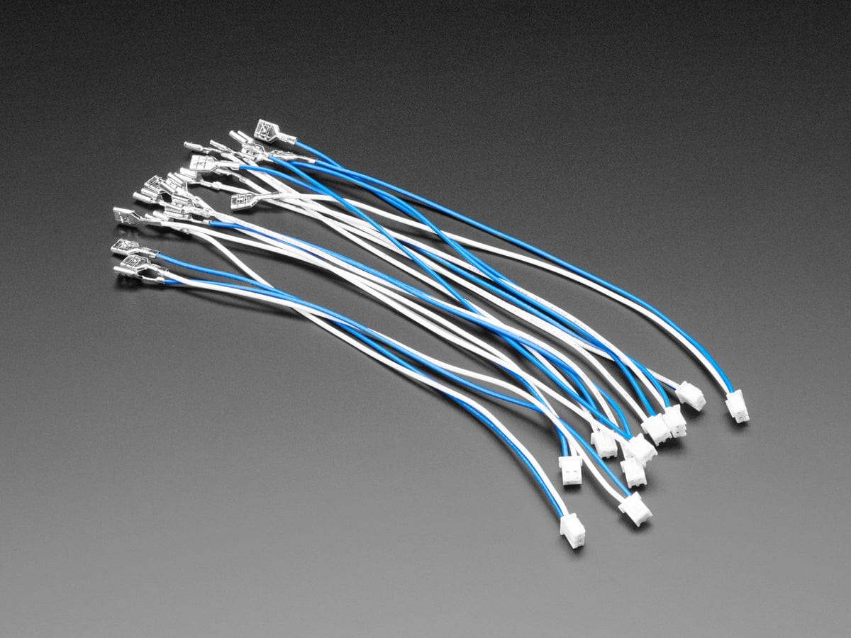 Arcade Button and Switch Quick-Connect Wires - 6.4mm/0.25" (10-pack) by The Pi Hut - The Pi Hut
