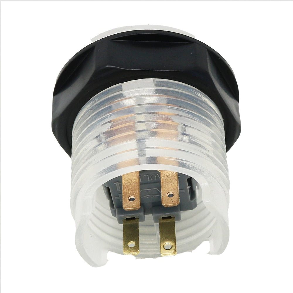 Arcade Button with LED - 30mm Translucent Clear by The Pi Hut - The Pi Hut