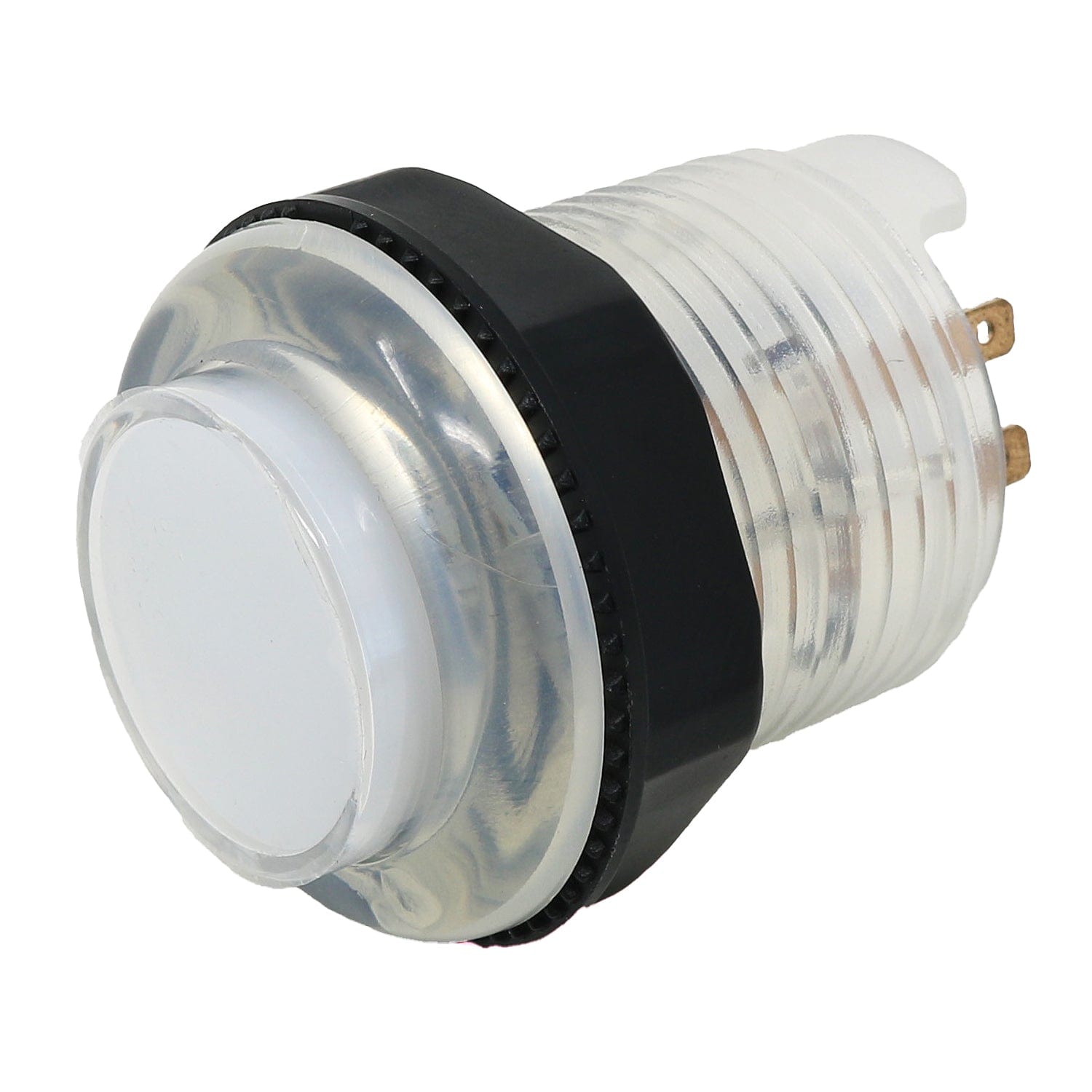 Arcade Button with LED - 30mm Translucent Clear by The Pi Hut - The Pi Hut