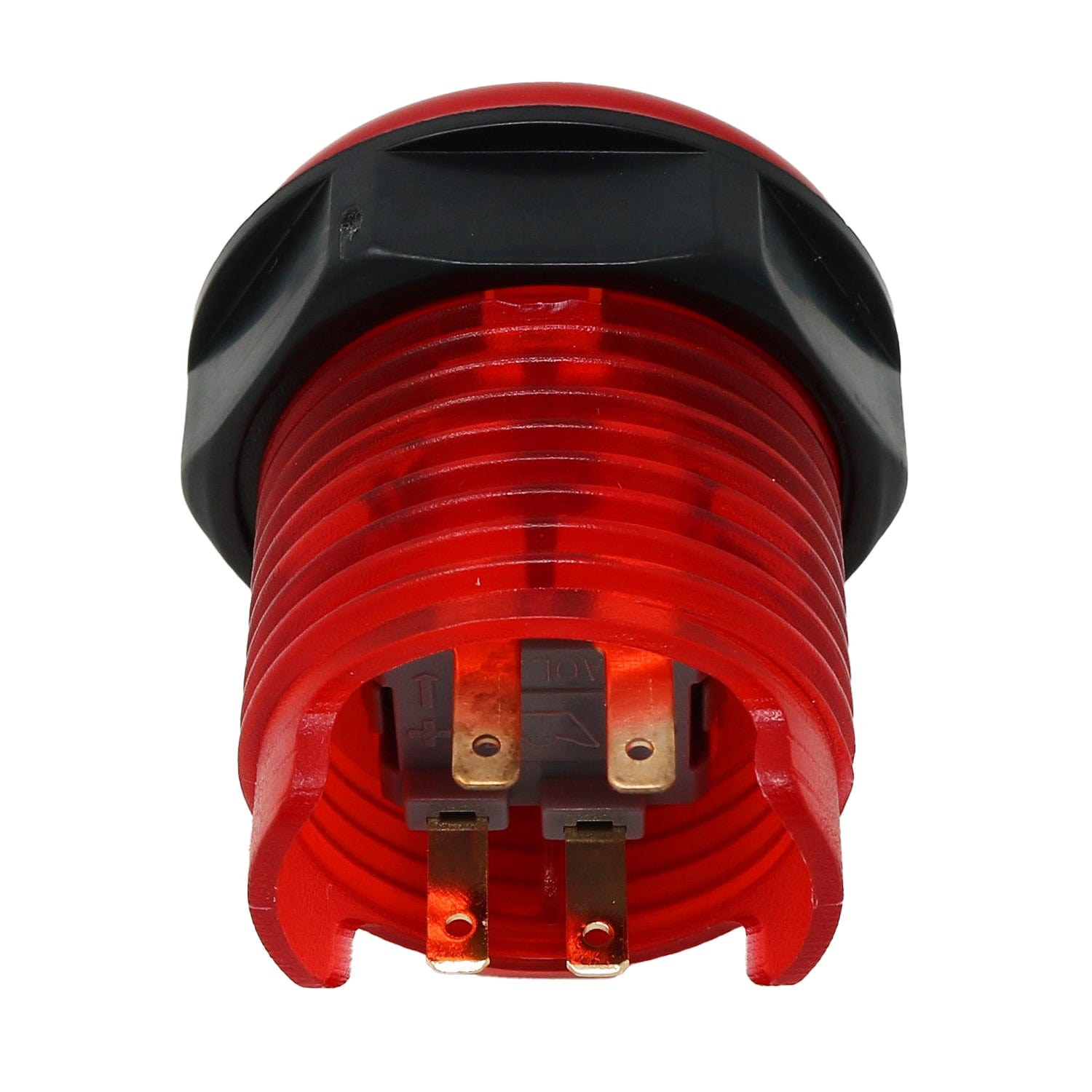 Arcade Button with LED - 30mm Translucent Red by The Pi Hut - The Pi Hut