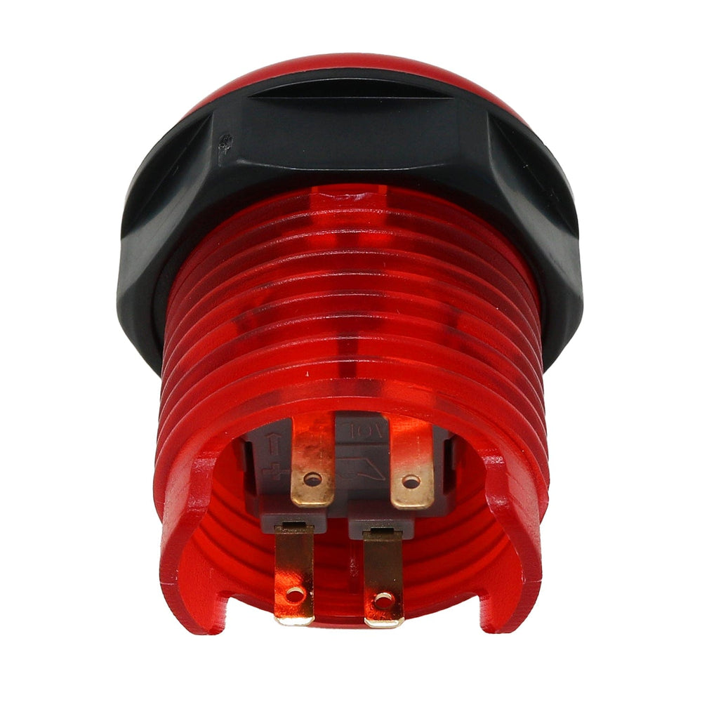 Arcade Button with LED - 30mm Translucent Red by The Pi Hut - The Pi Hut