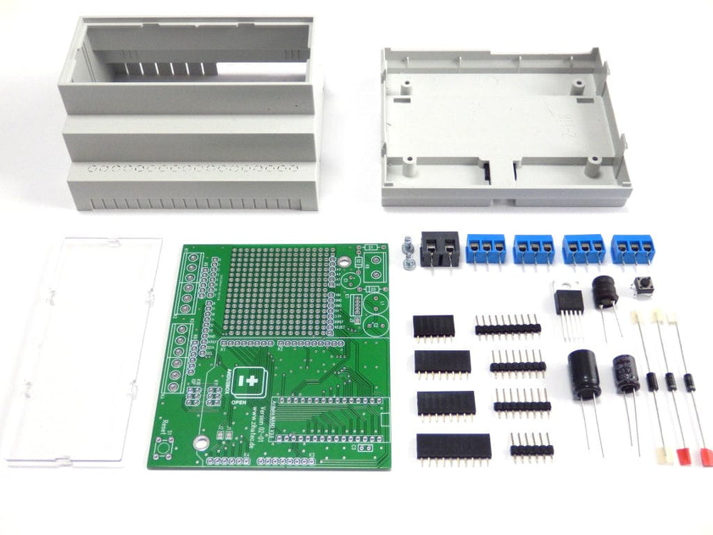 ArduiBox - Arduino Prototyping DIN Rail Case (inc. 5V regulator) - The Pi Hut