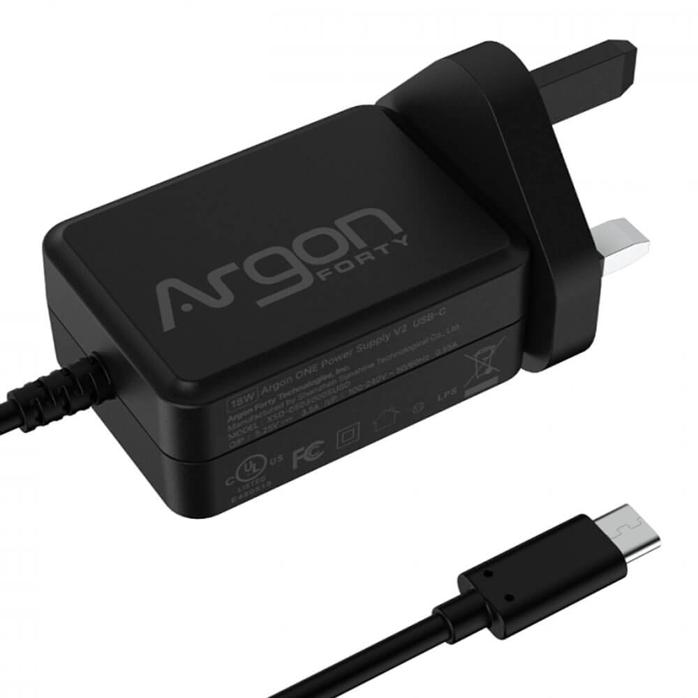 Argon ONE Raspberry Pi 4 UK Power Supply (5.25V 3.5A) by Argon40 - The Pi Hut