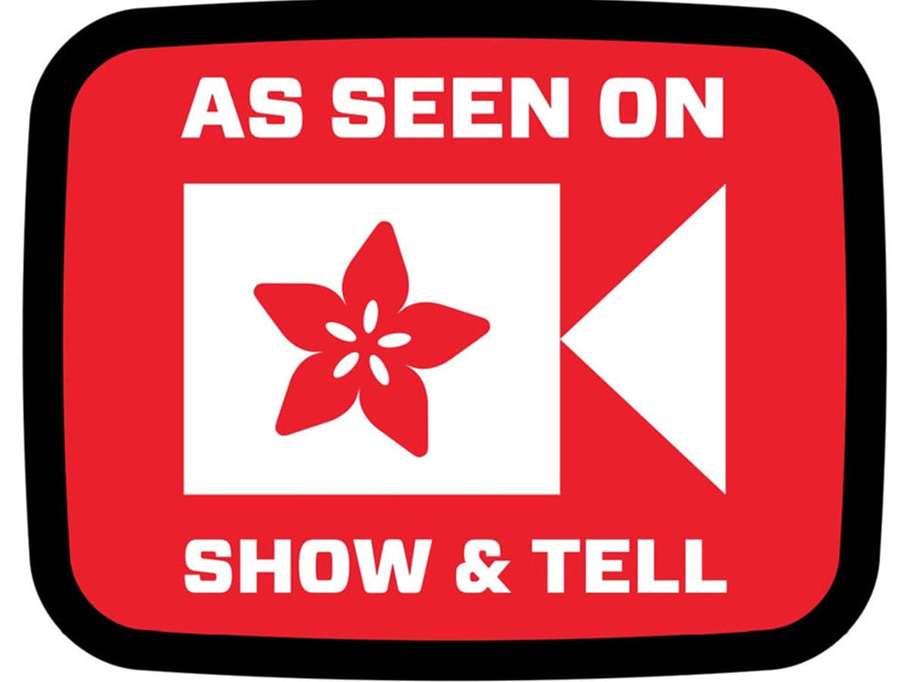 AS SEEN ON SHOW AND TELL - Sticker! by Adafruit - The Pi Hut
