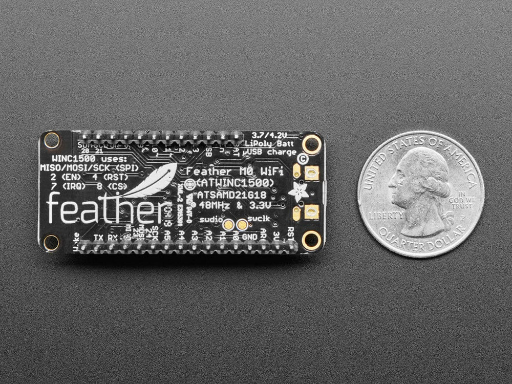 Assembled Adafruit Feather M0 WiFi - ATSAMD21 + ATWINC1500 by Adafruit - The Pi Hut