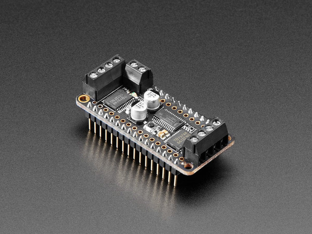 Assembled DC Motor + Stepper FeatherWing Add-on by Adafruit - The Pi Hut