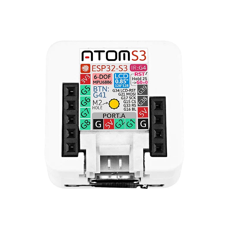 ATOMS3 Dev Kit with 0.85" Display by M5Stack - The Pi Hut