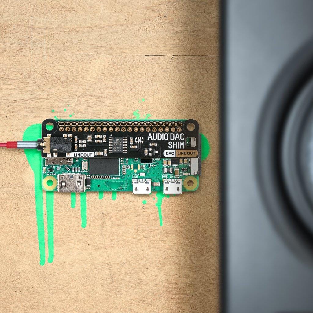 Audio DAC SHIM (Line-Out) by Pimoroni - The Pi Hut