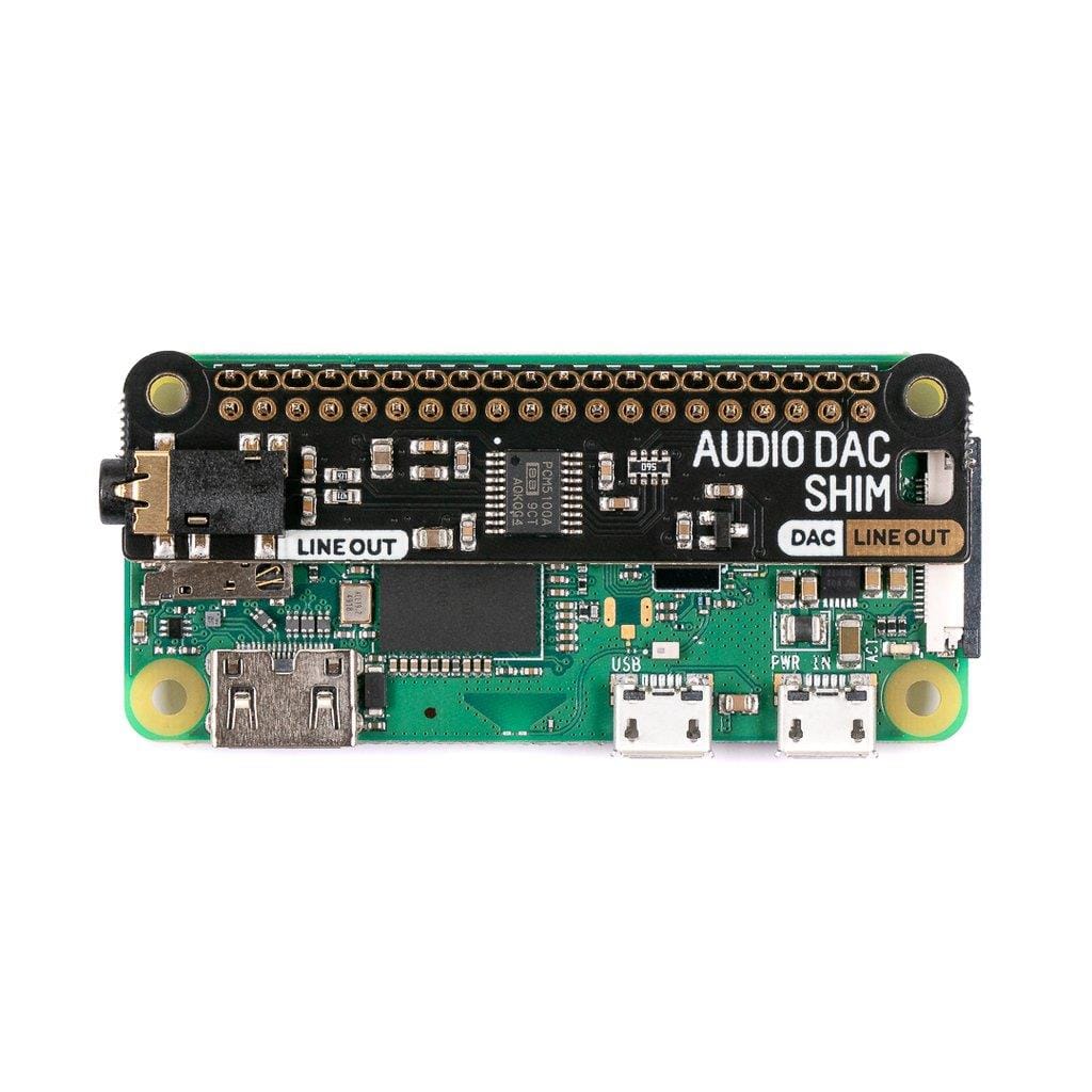 Audio DAC SHIM (Line-Out) by Pimoroni - The Pi Hut