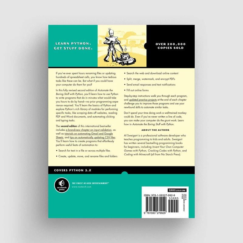 Automate the Boring Stuff with Python, 2nd Edition by No Starch Press - The Pi Hut