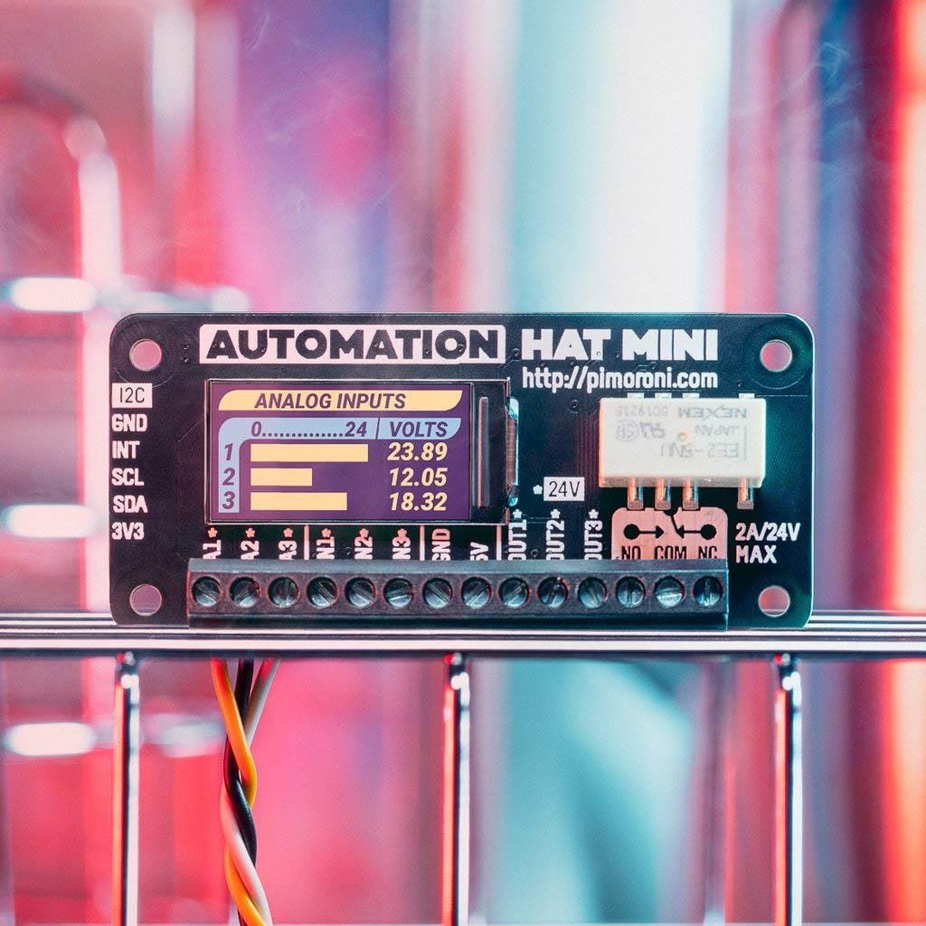 Automation HAT Mini by Pimoroni - The Pi Hut