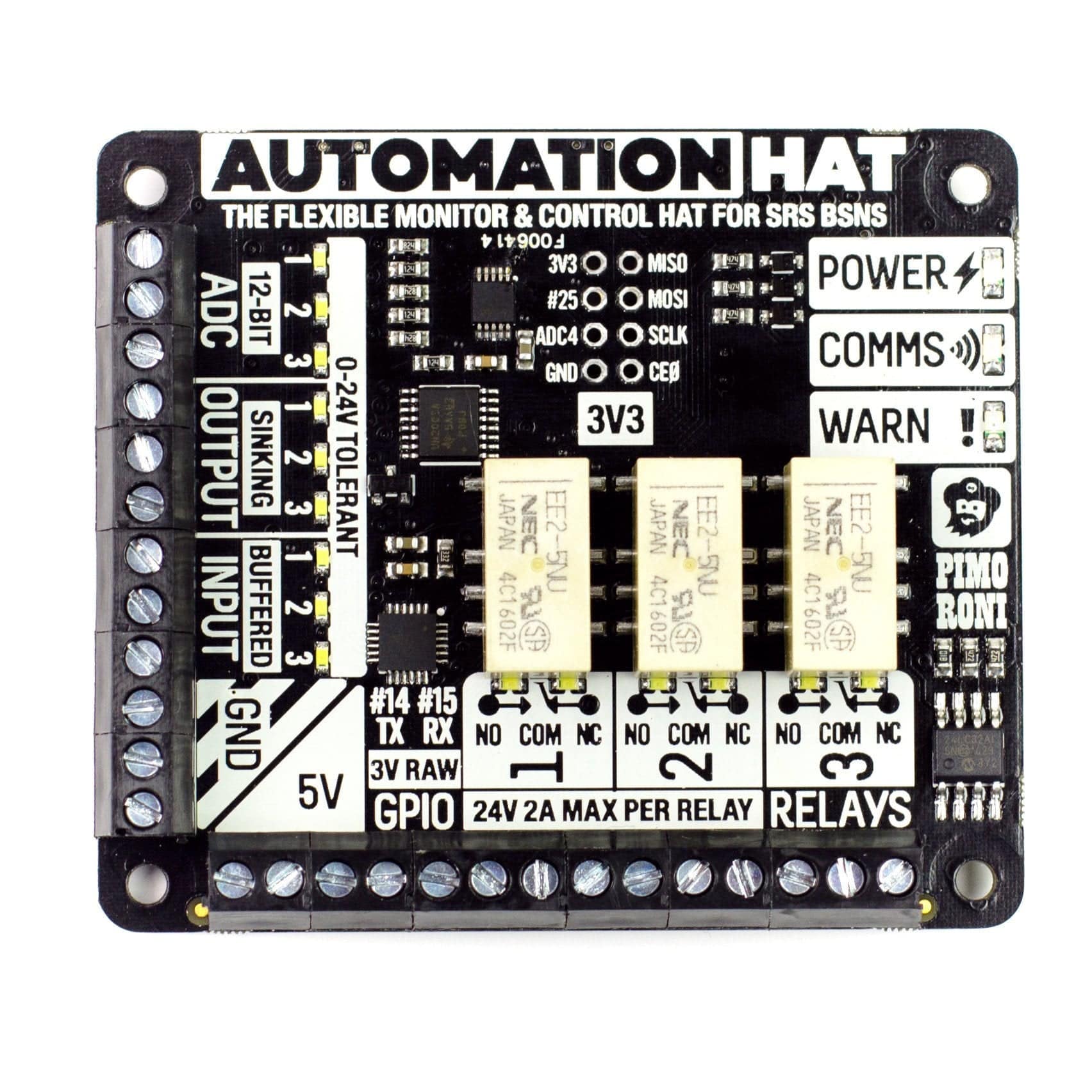 Automation HAT by Pimoroni - The Pi Hut
