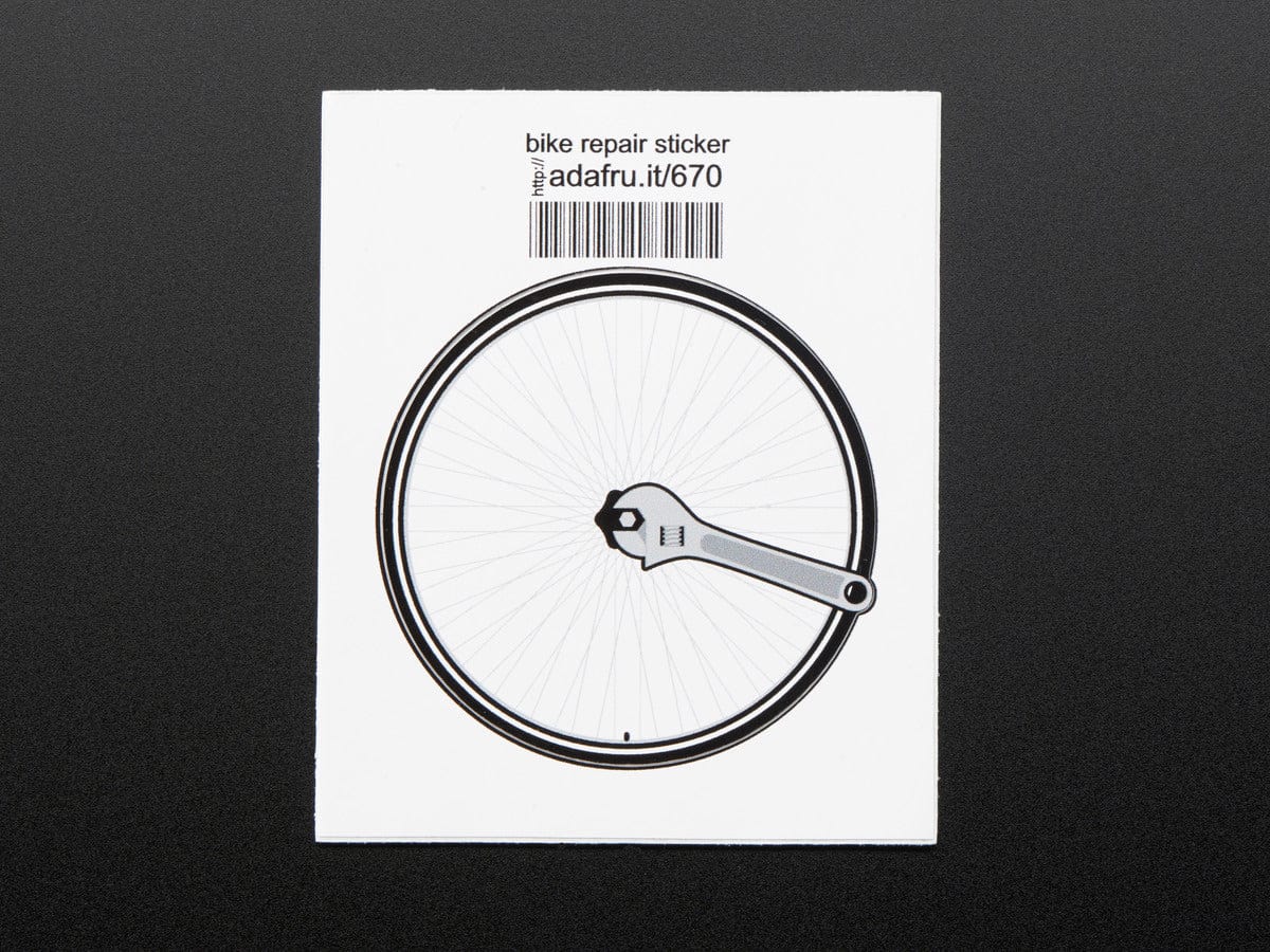Bike repair - Sticker! by Adafruit - The Pi Hut