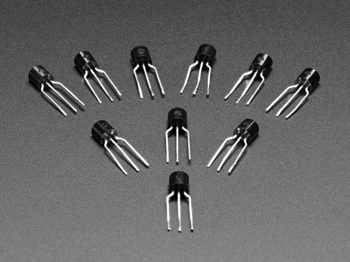 Bipolar Transistor Kit - 5 x PN2222 NPN and 5 x PN2907 PNP by The Pi Hut - The Pi Hut