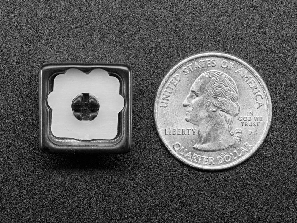 Black Aluminum Kitty Paw Keycap with Translucent Silicone Toes by The Pi Hut - The Pi Hut