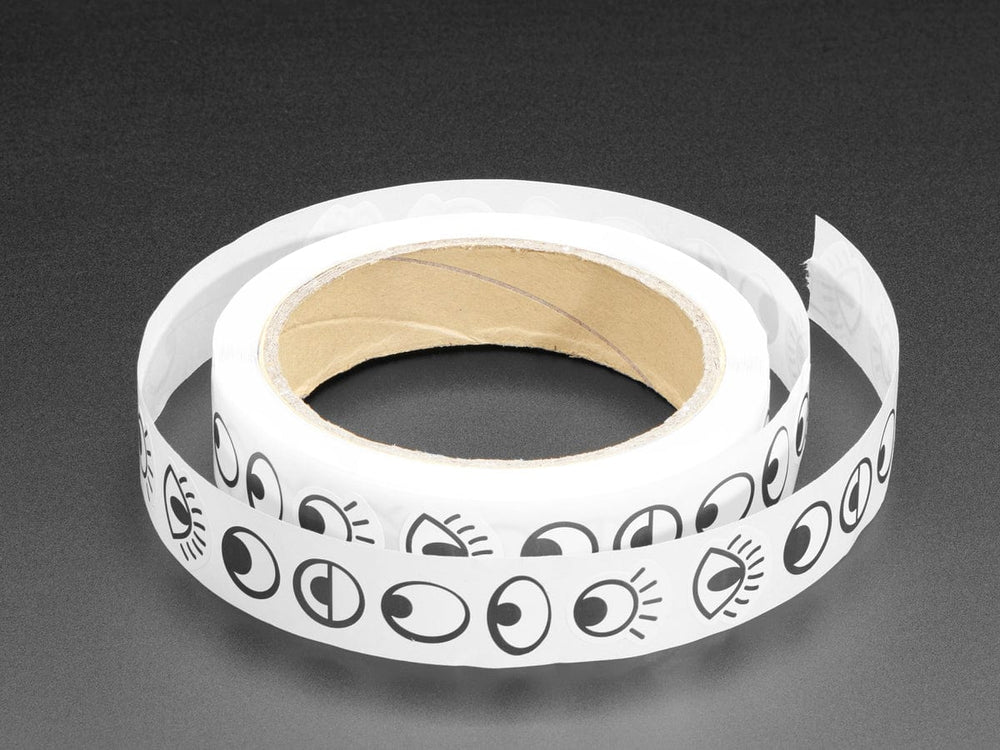 Black and White Eye Stickers by Adafruit - The Pi Hut