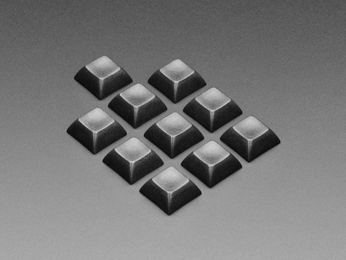 Black DSA Keycaps for MX Compatible Switches - 10 pack by The Pi Hut - The Pi Hut