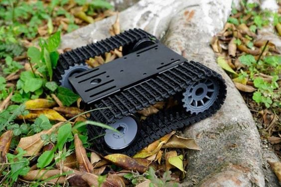Black Gladiator - Tracked Robot Chassis by DFRobot - The Pi Hut
