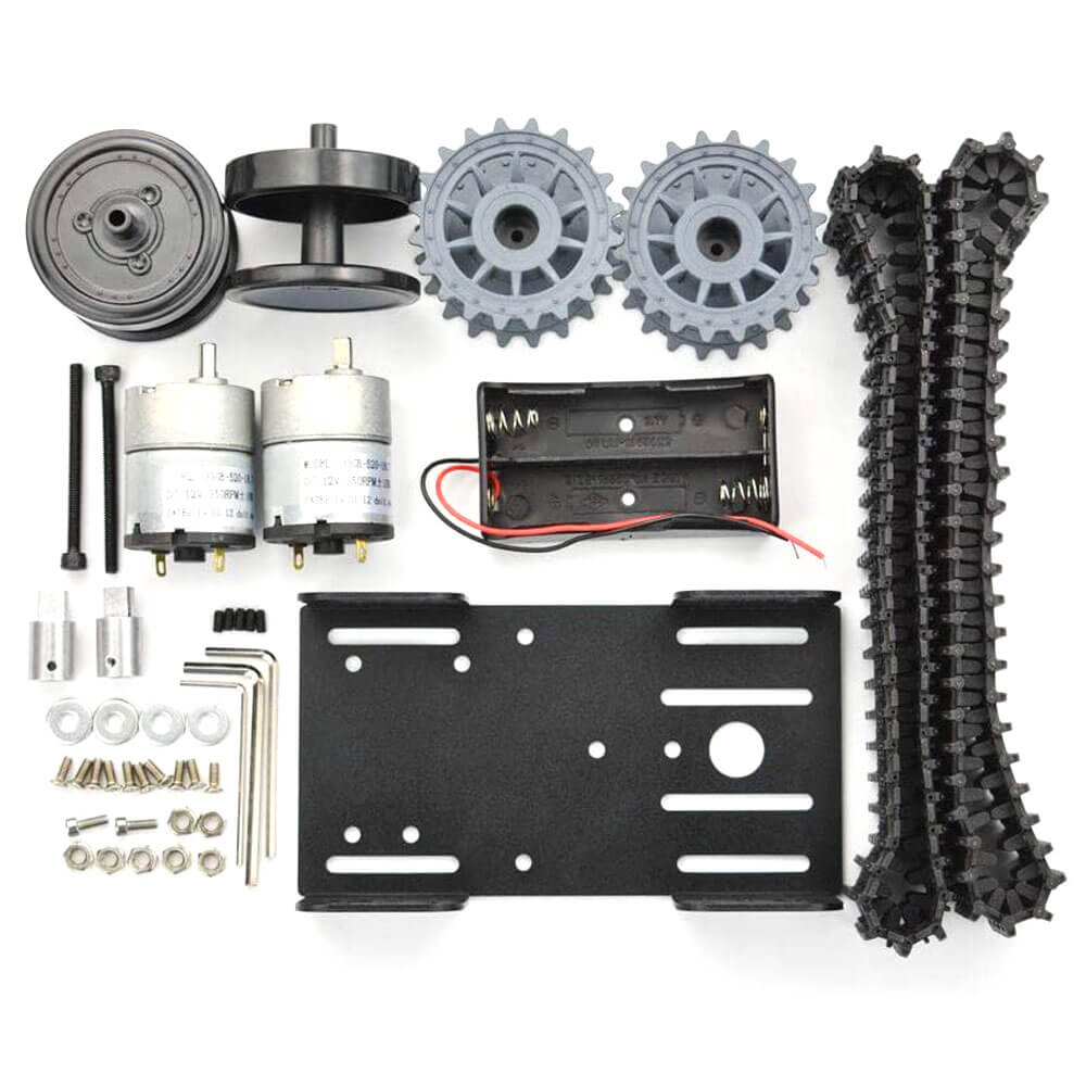 Black Gladiator - Tracked Robot Chassis by DFRobot - The Pi Hut