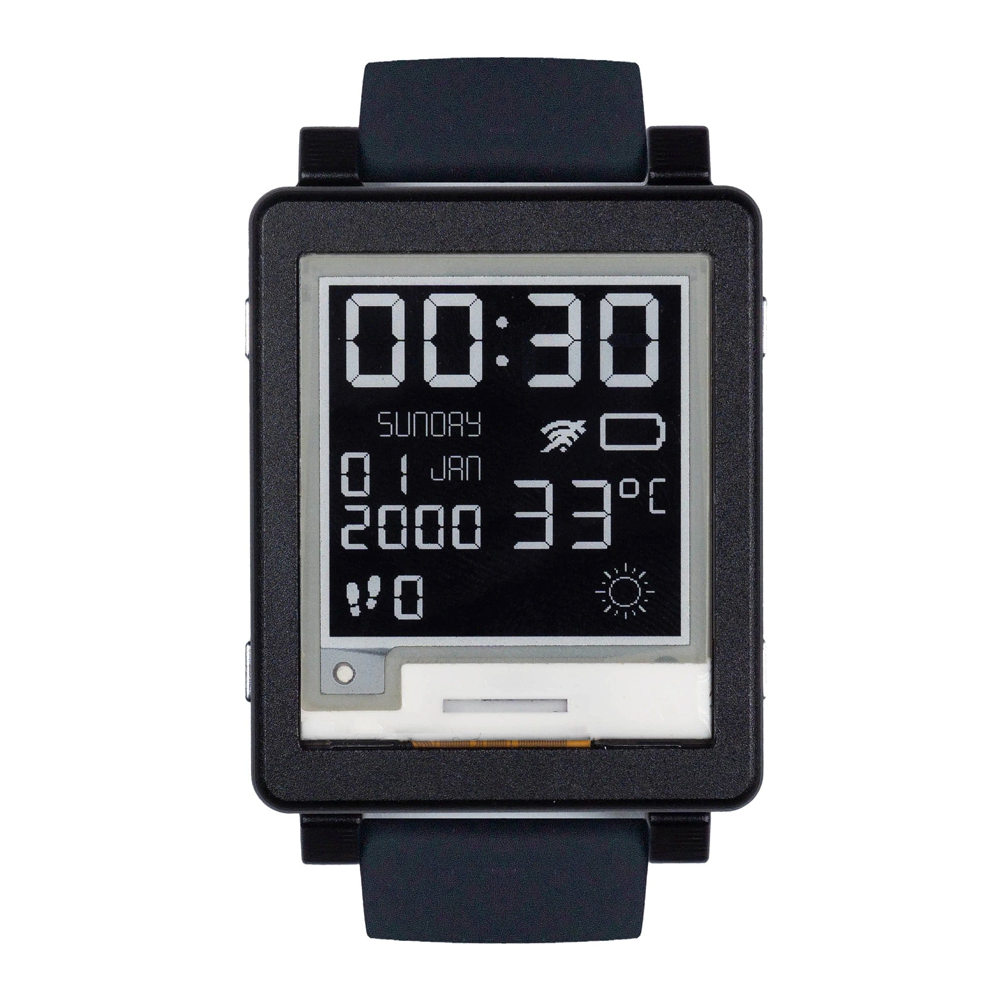 Black Invader Case for Watchy by SQFMI - The Pi Hut