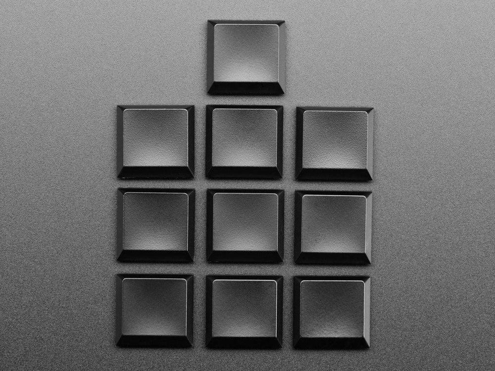 Black Kailh CHOC Slim Key Caps x 10 pack by The Pi Hut - The Pi Hut