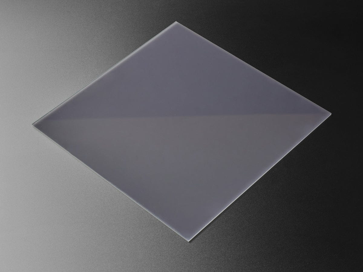 Black LED Diffusion Acrylic Panel 12" x 12" - 0.1" / 2.6mm thick by The Pi Hut - The Pi Hut