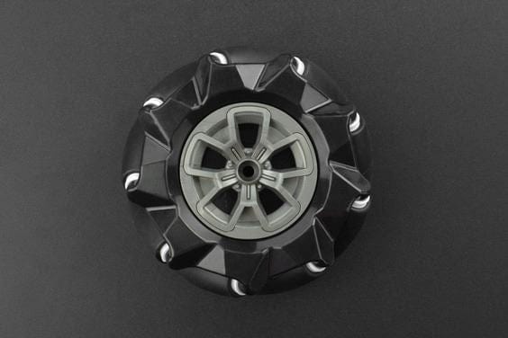 Black Mecanum Wheel (97mm) - Right - The Pi Hut