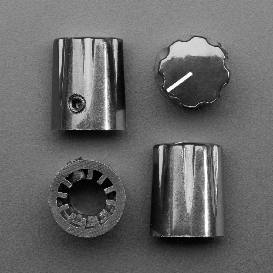Black Micro Potentiometer Knob - 4 pack by The Pi Hut - The Pi Hut