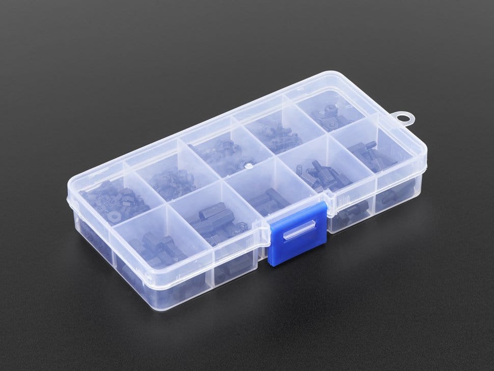 Black Nylon Screw and Stand-off Set – M2.5 Thread by The Pi Hut - The Pi Hut